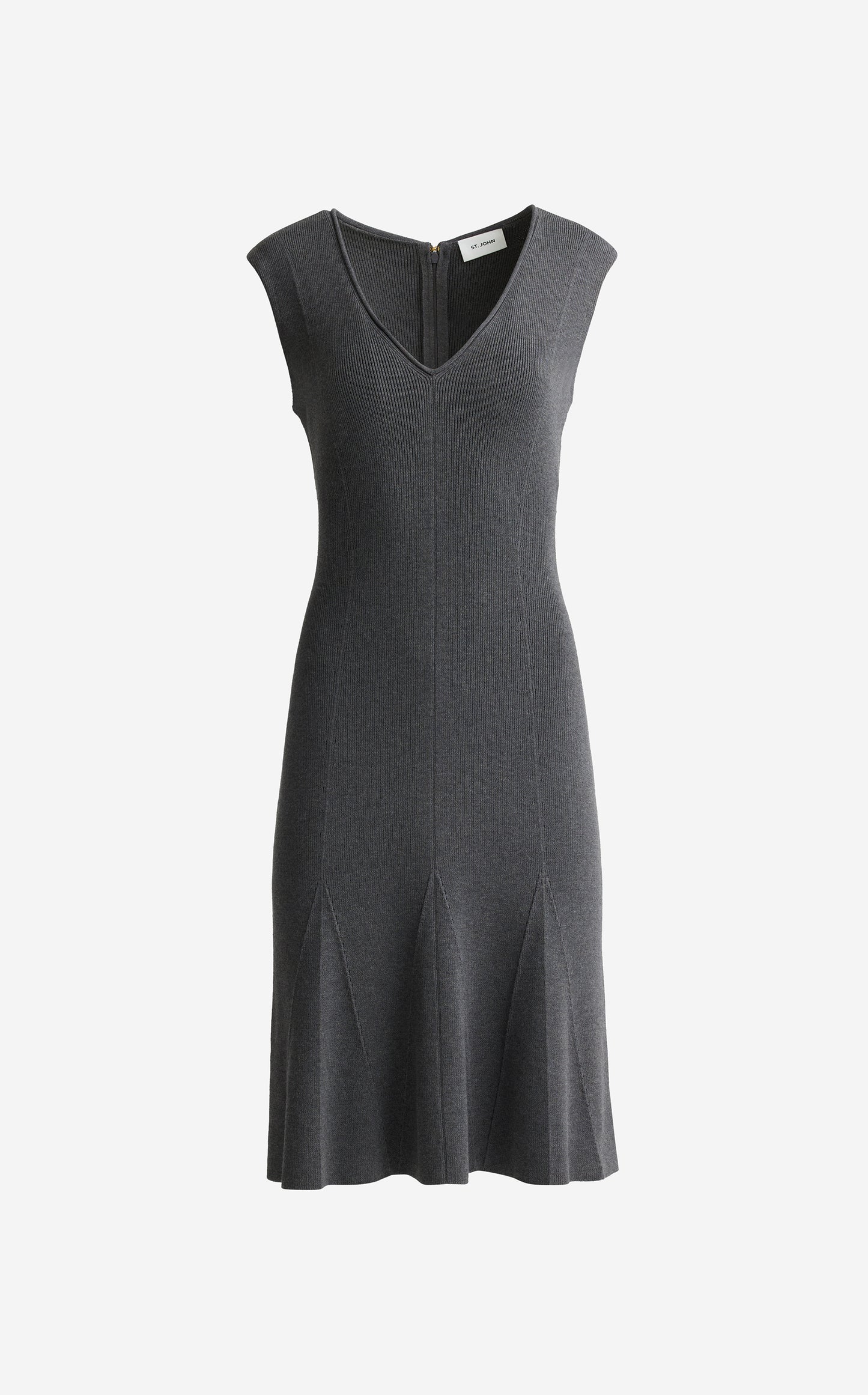 Velma Dress in Engineered Rib Knit