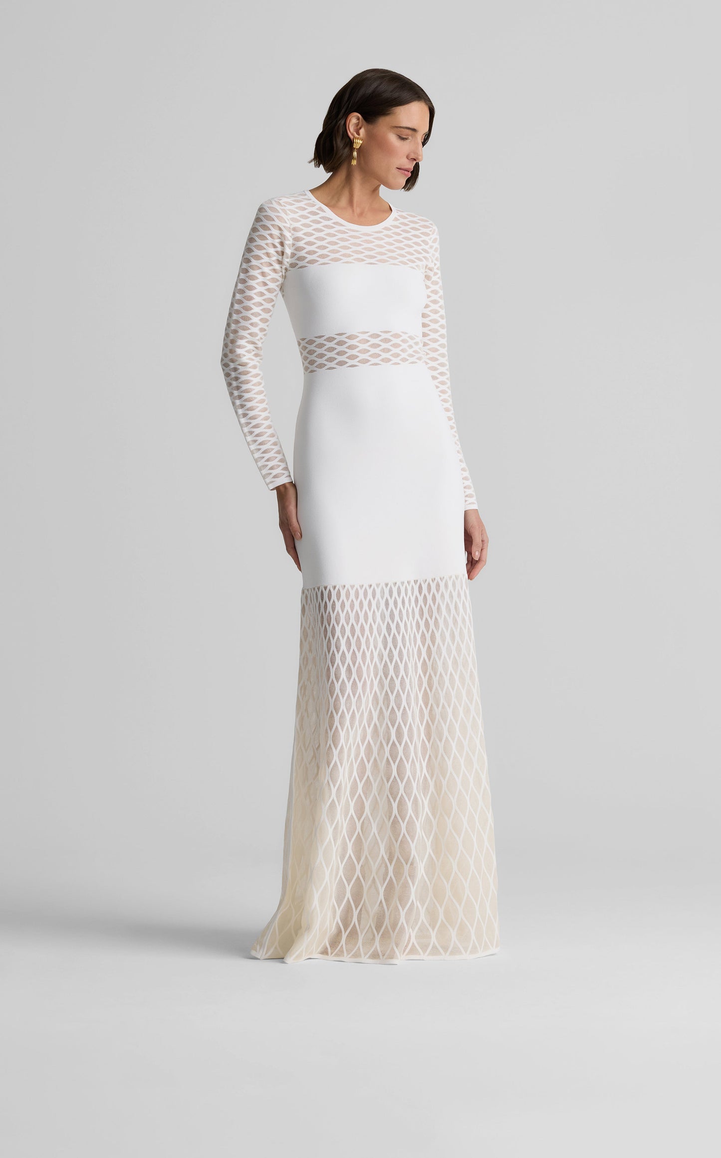 Dina Gown in Diamond Knit