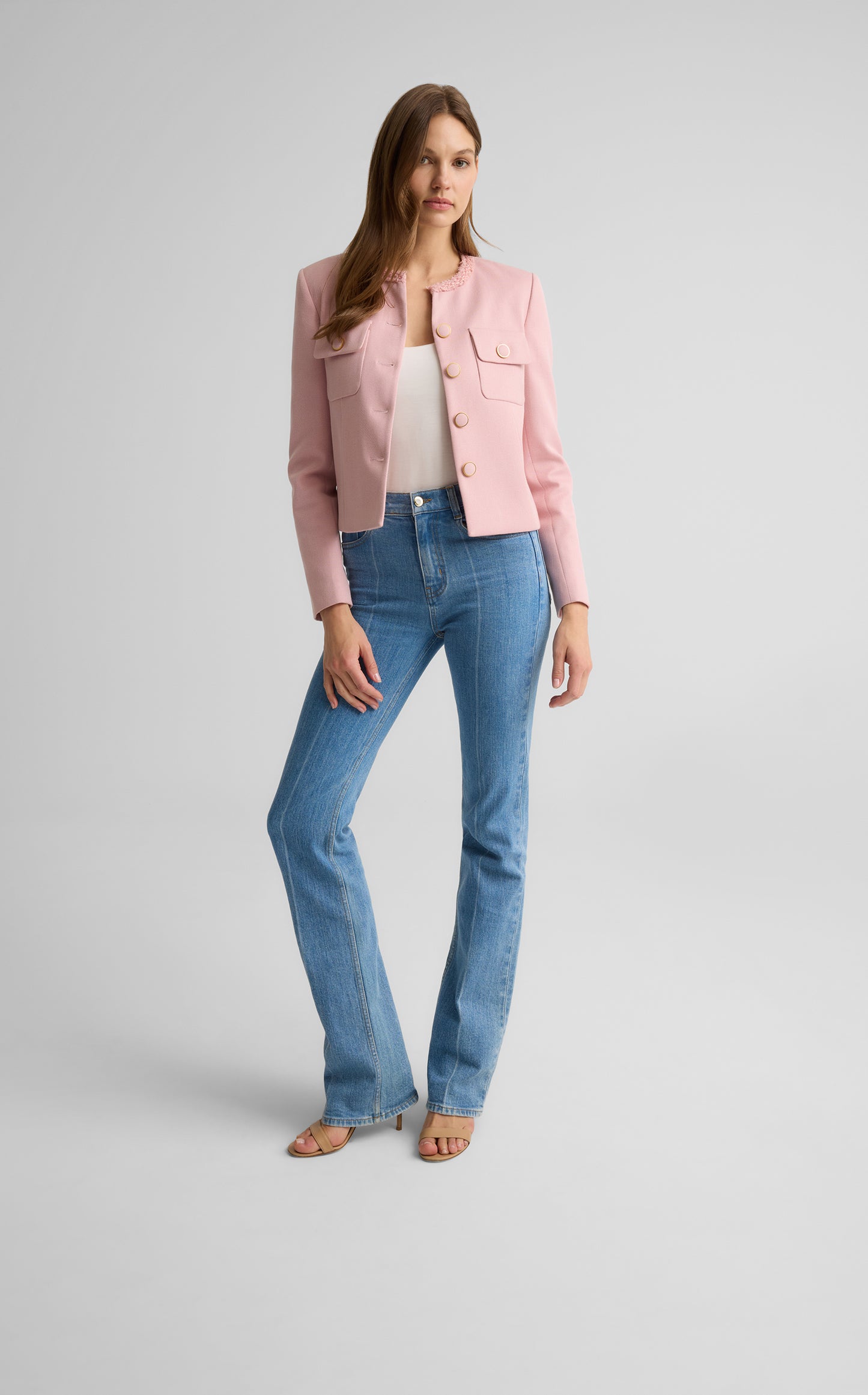 Rita Jacket in Stretch Twill Suiting