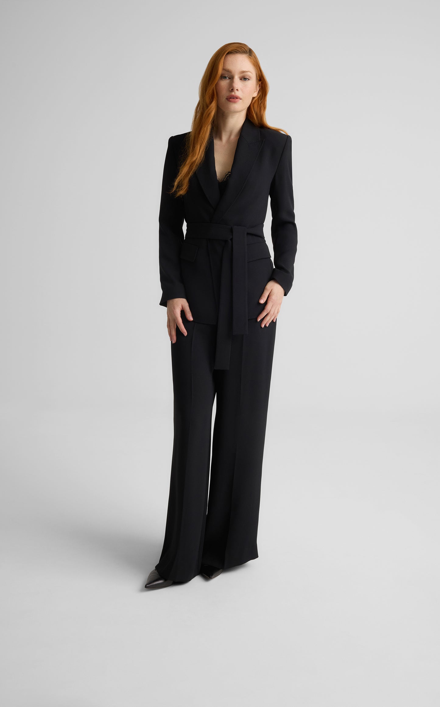 Juliana Jacket in Satin Back Crepe