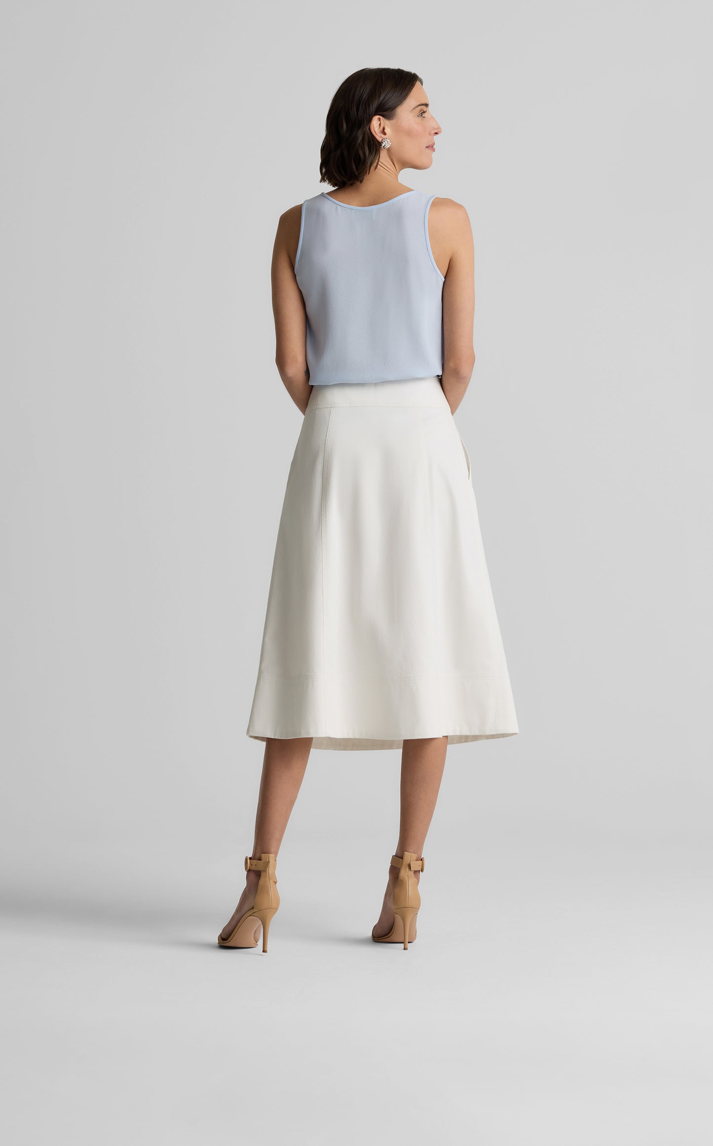 Bristol Skirt in Matte Stretch Satin