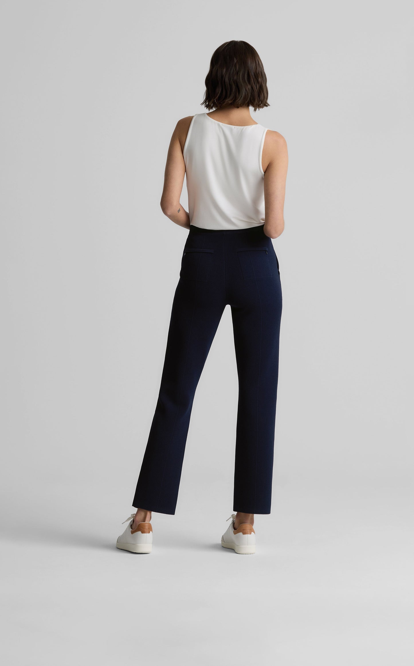 Jane Pant in St. John x Malbon Pique Knit