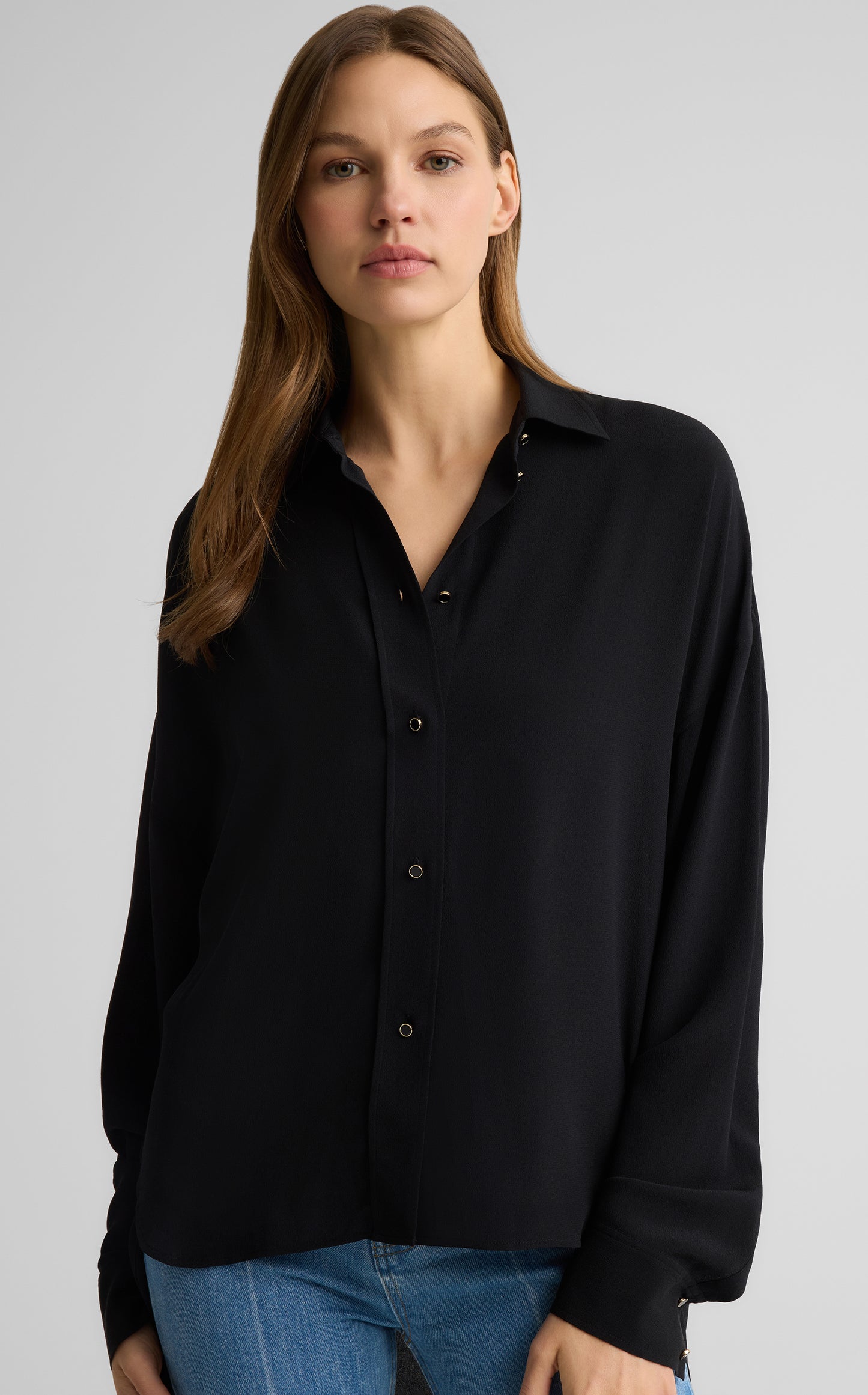 Sharon Top in Silk Crepe